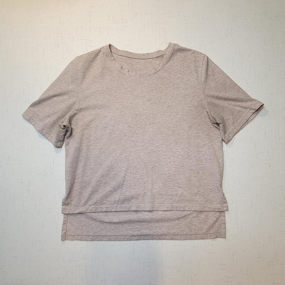 Alphalete Tan Crop Tee